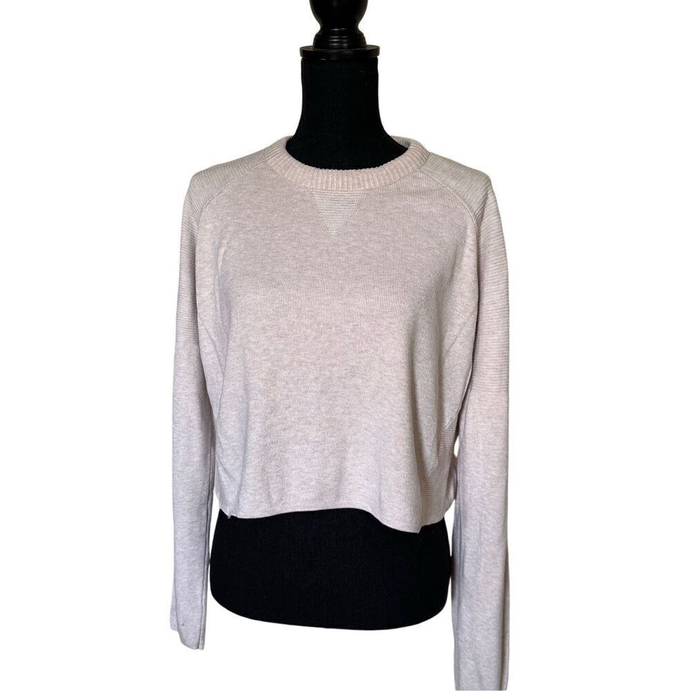 Cotton On KnitWear Tan Cropped Lightweight Sweater Sz Medium